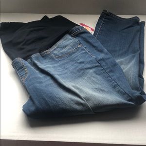 Maternity denim jeans 26’ inseam skinny crop